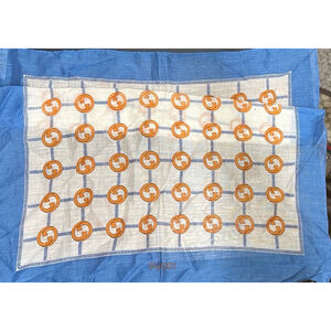 Gucci Interlocking G Cotton Scarf Vintage 1980's